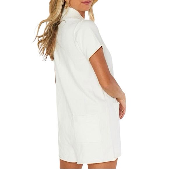 NWT Show Me Your MuMu Gio Sweater Romper in White Knit Size XL Retail $128 - Picture 4 of 8
